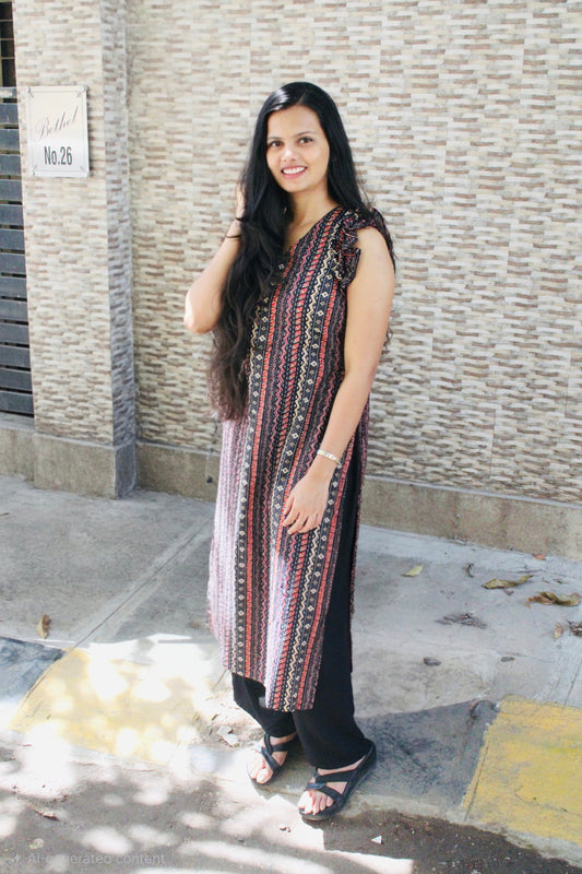 Anaya Ruffle Sleeve Kurti