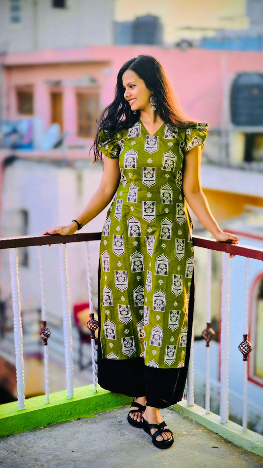 Anaya Ruffle Sleeve Kurti